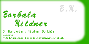 borbala mildner business card